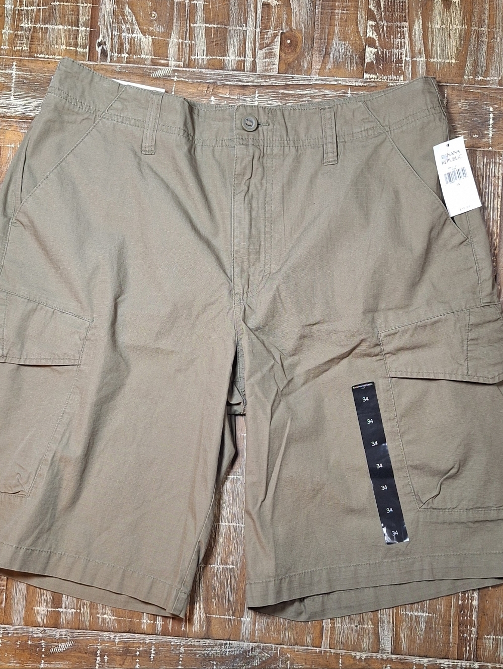 Banana Republic Shorts Men's Size 36(tag 34) Green Cargo Short 10" Inseam Nwts